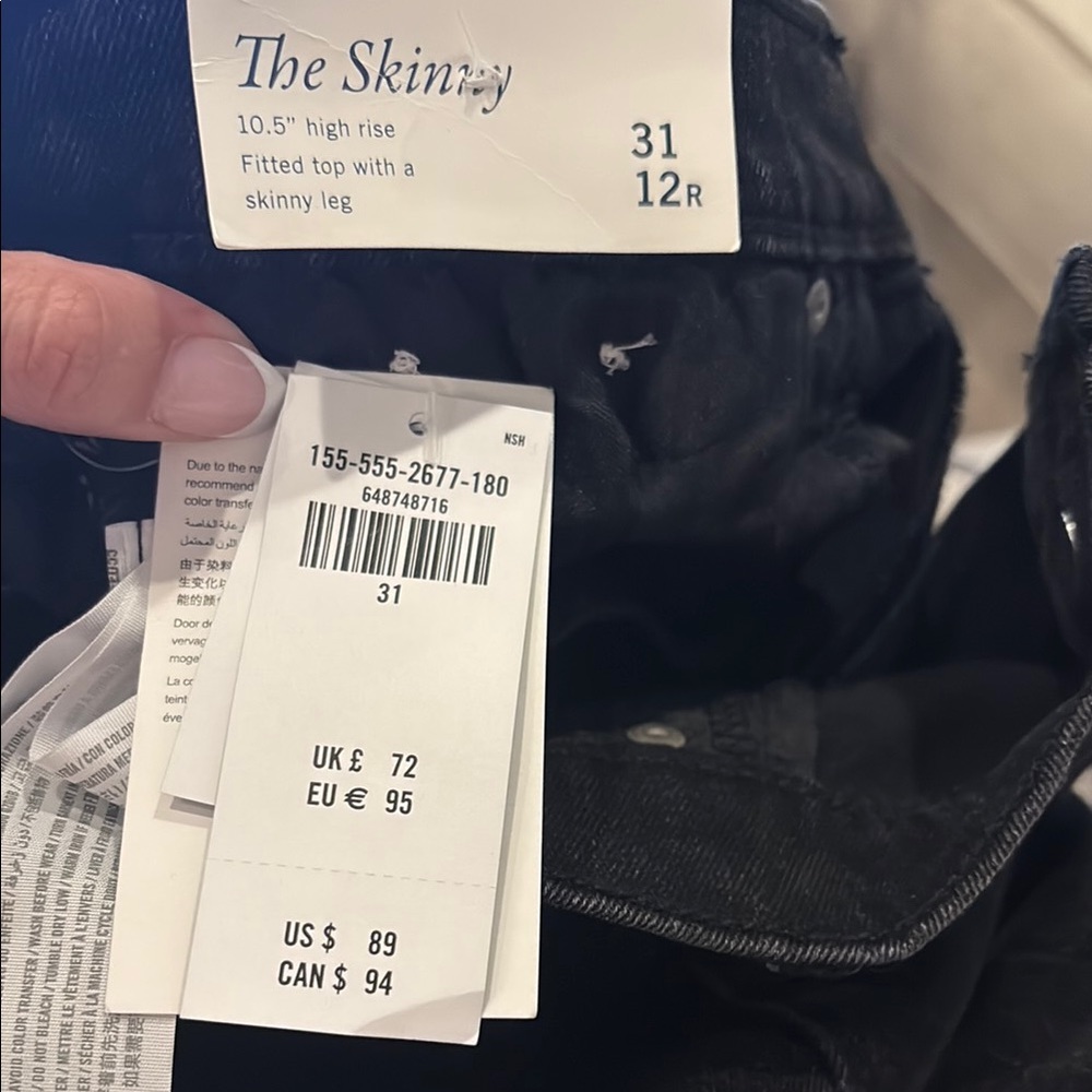 Abercrombie & Fitch Women's Black Skinny Jeans - Picture 6 of 6